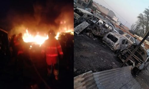 Man Sets Father’s Car Dealership On Fire, Affects Spare Parts Shops Owned By Nigerians In South Africa